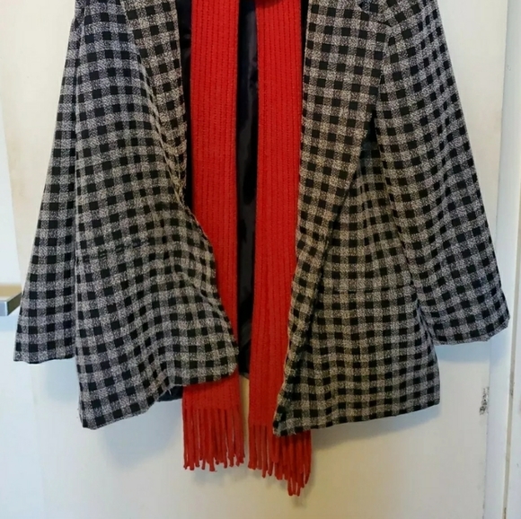 Leslie Fay Haberdashery Jacket with Red Scarf - Picture 2 of 2